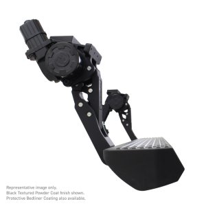 Jeep Wrangler Running Boards - Go Rhino - VoltStep Electric, Dual-Motor, 6 in width, LED lighting - Black (Bedliner Coating) - `07-`17